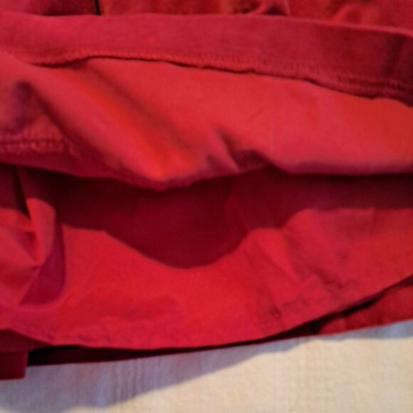 Gymboree girls size 2T velveteen red dress has defect pictured - Picture 3 of 6